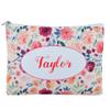 Personalized 16oz Makeup Bag, Custom Bridal Hen Party Bag, Bridesmaid Gift Bag, Canvas Cosmetic Bag Organizer view 1