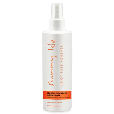 Sunny Isle Jamaican Black Castor Oil Knot Free Forever Leave-In Detangler & Conditioner 8oz | Moisturizes & Stimulates Hair Growth | Softens & Detangles | Eliminates Frizz | Men & Women