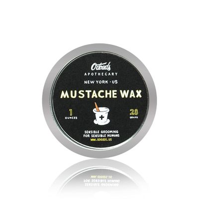 O'Douds Mustache Wax for Men - Daily Natural Mustache Styling Wax - Vegan - Firm Hold & Natural Shine with Forest Scent (1oz.)
