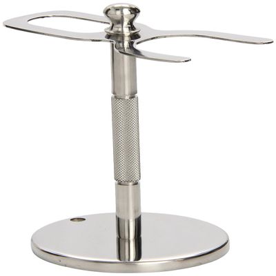 Deluxe Stainless Steel STRAIGHT RAZOR & SHAVING BRUSH STAND from Super Safety Razors