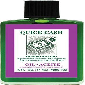 (1Pack) Indio Products Spiritual Anointing Oil- Quick Cash 1/2oz