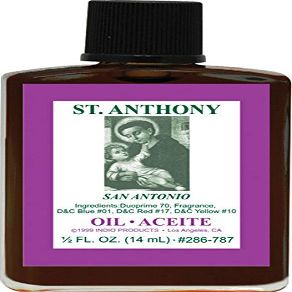 (1Pack) Indio Products Spiritual Anointing Oil- ST Anthony 1/2oz