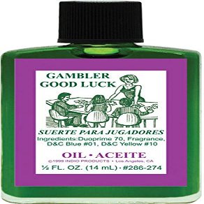 (1Pack) Indio Products Spiritual Anointing Oil- Gambler Good LK 1/2oz