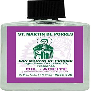 (1Pack) Indio Products Spiritual Anointing Oil- ST Martin PORRES 1/2oz