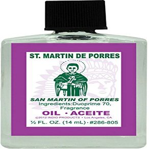 (1Pack) Indio Products Spiritual Anointing Oil- ST Martin PORRES 1/2oz