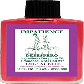 (1Pack) Indio Products Spiritual Anointing Oil- Impatience 1/2oz