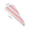 Adela Women Girl Hair Dry Bathing Cap Microfiber Hair Wrap Shower Towel, Pink Stripe view 3
