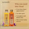 Auravedic Kumkumadi Oil & Skin Oil Combo | Saffron, Turmeric and Winter Cherry Infused Face Moisturizer | Hydrating & Moisturizing | for All Skin Types | 3.38Fl Oz (100ml) view 2