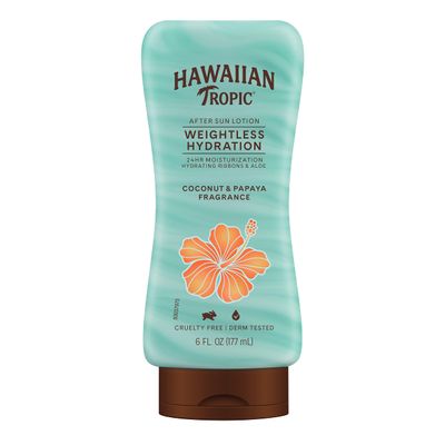 Hawaiian Tropic Weightless Hydration After Sun Lotion with Aloe, 6oz | Hawaiian Tropic Lotion, Moisturizing Lotion, After Sun Care, After Sun Moisturizer, Hydrating Lotion, 6oz