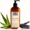 Natural Escapes Lavender Body Lotion for Dry Sensitive Skin, Eczema Relief Moisturizer with Aloe Vera, Olive Oil, Ceramides, Vitamin B5 and E, Hand and Body Cream for Women and Men, 8oz view 1