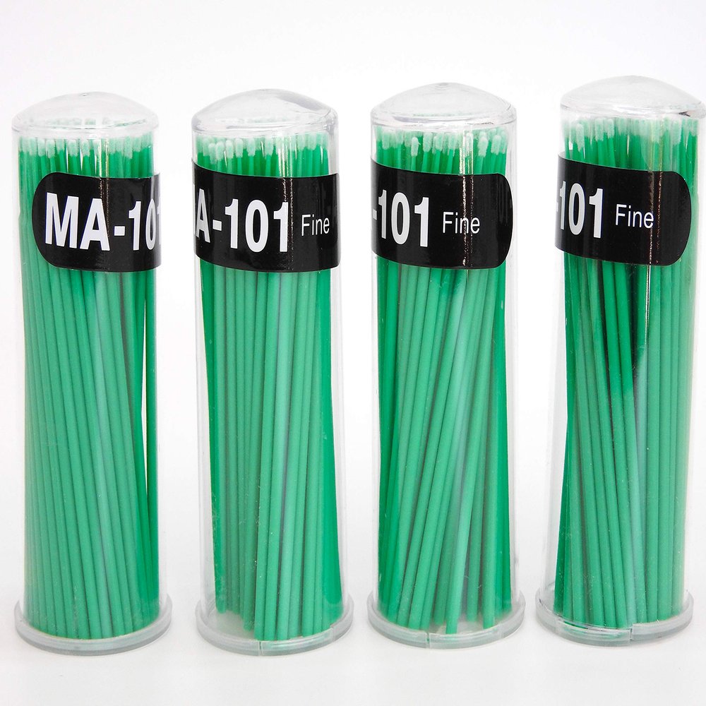 400 PCS Disposable Micro Brush Swab Applicators Eyelash Extension Fine