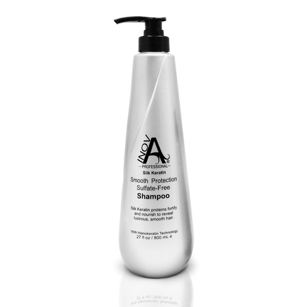 Inova Professional Silk Keratin - Smooth Protection Sulfate-Free Shampoo, 27 Fluid Ounce