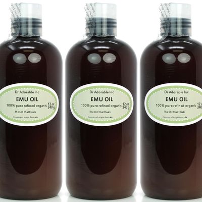 Dr Adorable - 36 oz - Australian Emu Oil - 100% Pure Natural Triple Refined Organic (3 of 12 oz)