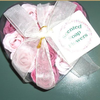Set of Scented Rose Soap Flowers