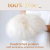 Shelley Kyle Classic Powder Puff, Handmade, Lambs Wool Dusting Powder Puff, 1 Count view 2
