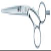 KASHO Silver KSI 60OS Hair Shears 6 Inch Offset view 1