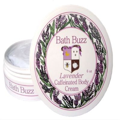Bath Buzz Lavender Caffeinated Body Cream - 6 oz