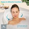 Bath Pillow Bathtub Pillow Back Neck Support Pillow, Spa Cushion for Tub, Relaxing Headrest Bath Pillow, Portable Washable Bathtub Accessories with 3D Air Mesh Thick Soft Bath Pillow (Deluxe) view 4