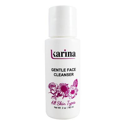 Karina Gentle Face Cleanser 2oz Hydrating Facial Cleanser & Travel Size Oil Cleanser for Face with Aloe Vera & Rosemary, Deep Cleansing Gentle Face Cleanser for Soft, Radiant Skin Glow