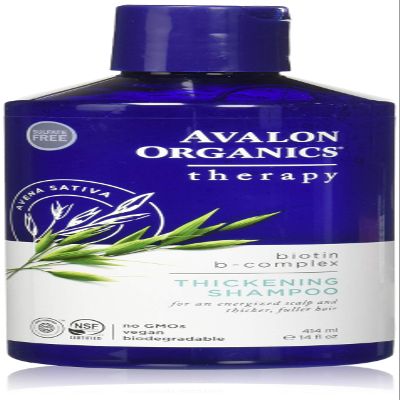 Avalon Organics Thickening Shampoo Complex (Packaging may vary), Biotin B, 14 Fl Oz