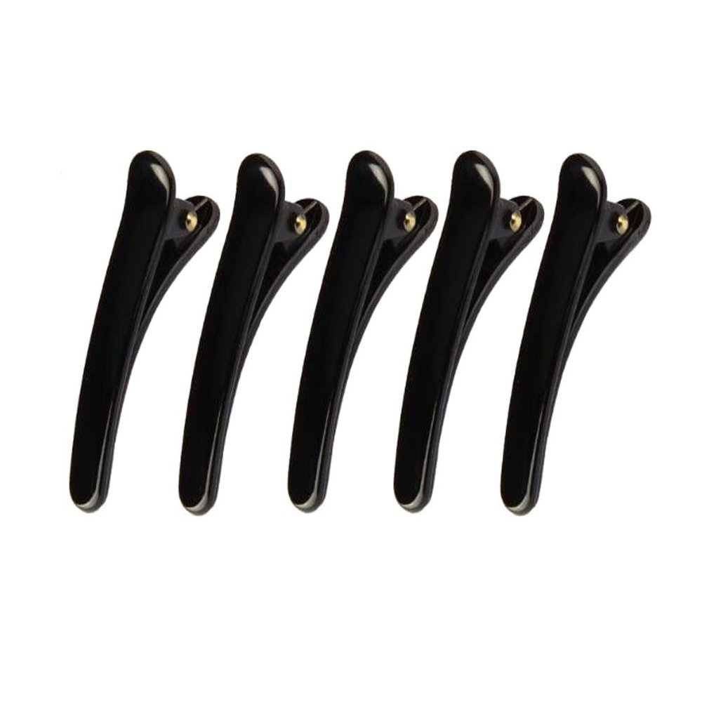 12 Pcs Black Duckbill Clips - DIY Tip Mouth Clip Spring Clip Hair Clips Hair Pins Handmade Headdress Accessories for Women (Length 4.9cm/1.93in)