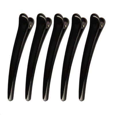 12 Pcs Black Duckbill Clips - DIY Tip Mouth Clip Spring Clip Hair Clips Hair Pins Handmade Headdress Accessories for Women (Length 9.5cm/3.74in)