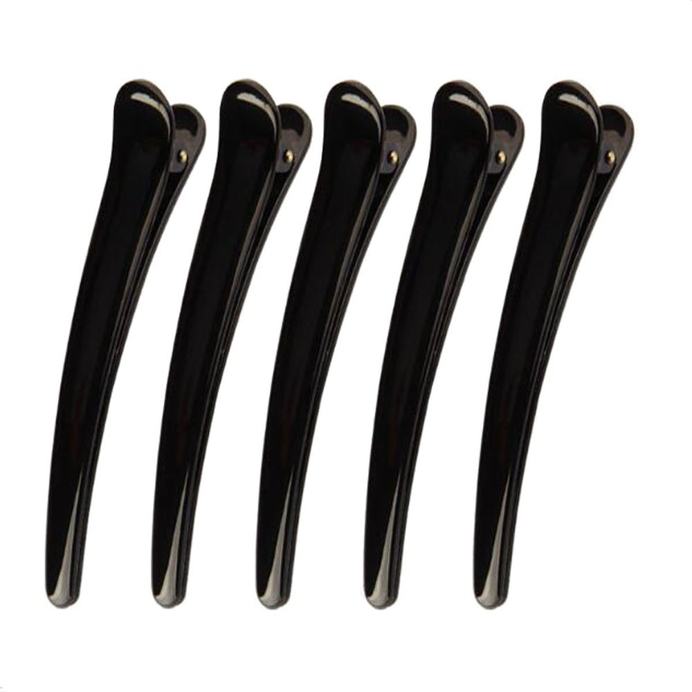 12 Pcs Black Duckbill Clips - DIY Tip Mouth Clip Spring Clip Hair Clips Hair Pins Handmade Headdress Accessories for Women (Length 9.5cm/3.74in)