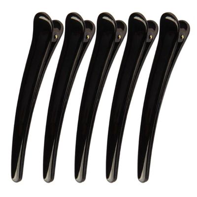 12 Pcs Black Duckbill Clips - DIY Tip Mouth Clip Spring Clip Hair Clips Hair Pins Handmade Headdress Accessories for Women (Length 12cm/4.72in)