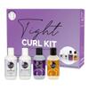 Curl Keeper Tight Curl Starter Kit for Coily Hair - Travel Size Set Includes Original Liquid Styler, Silk Shampoo, Silk Conditioner & Styling Cream - Maximum Definition & Shine with Zero Frizz view 1