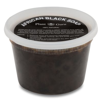 African Black Soap Paste 16 oz. / 1 lb. - 100% Raw Pure Natural From Ghana. Acne Treatment, Aids Against Eczema & Psoriasis, Dry Skin, Scars and Dark Spots. Great For Pimples, Blackhead.