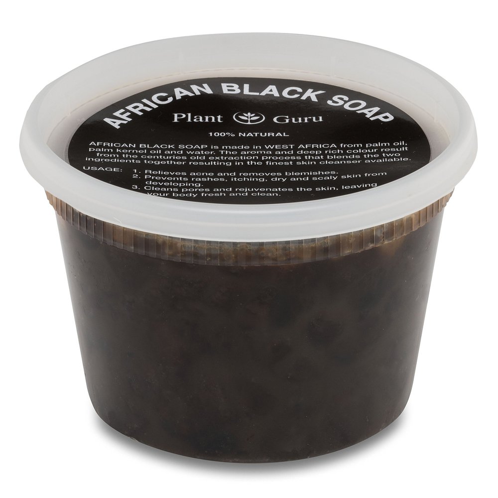 African Black Soap Paste 16 oz. / 1 lb. - 100% Raw Pure Natural From Ghana. Acne Treatment, Aids Against Eczema & Psoriasis, Dry Skin, Scars and Dark Spots. Great For Pimples, Blackhead.