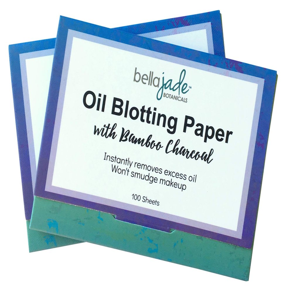 Oil Blotting Paper Sheets Instantly Absorbs Excess Oil and Shine from Face without Smudging Makeup Large size, 200 Tissues (charcoal)