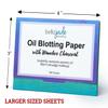 Oil Blotting Paper Sheets  Instantly Absorbs Excess Oil and Shine from Face without Smudging Makeup  Large size, 200 Tissues  (charcoal) view 3