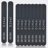 12-Pack Professional Nail Files: Double-Sided Emery Boards for Natural, Acrylic, Poly, and Gel Nails  Washable Black Manicure Tools Set by JPACO (100/180 Grit) view 2