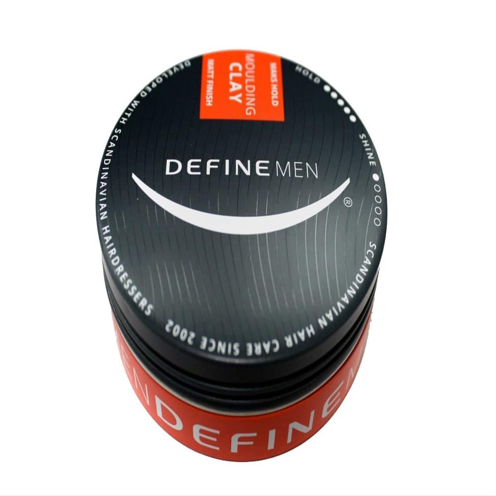 Define Men Molding Clay - Scandinavian Premium HairCare. Matte finish & maximum hold. Luxury Imported Hair Product - Developed with Norwegian Stylists Manufactured in Denmark
