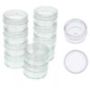 10 Clear Empty Containers Jars Cosmetic Pot Small Travel Sample Cream Makeup Jar view 1