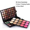 9 Color Face Contour Powder + 6 Color Rose Blush+ 80 Glitter Eyes New Eyeshadow Nude Palette Full Makeup Set view 2