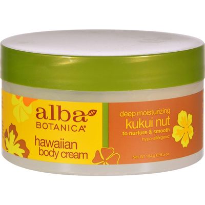 Alba Botanica Body Cream Kukui Nut 6.5 Oz