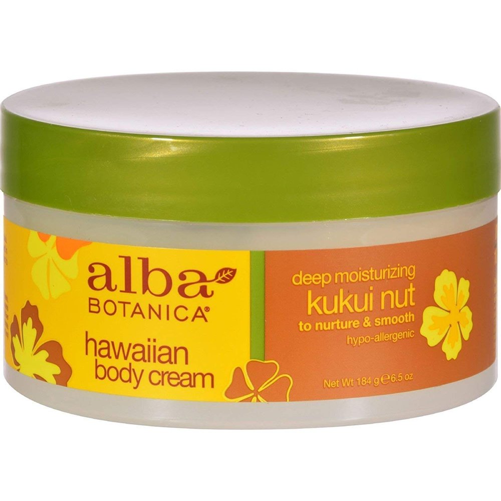 Alba Botanica Body Cream Kukui Nut 6.5 Oz