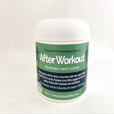 After Workout Peppermint Foaming Foot Scrub