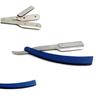 DDP Blue Straight Barber Edge Steel Razor Folding Shaving Knife Double With 11 Blades Razors view 1