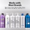 Bar5F Pumps for Shampoo Conditioner Lotion Body Wash, Fits 1" Inch Bottle Necks, 1 Liter 33.8-Ounce Bottles (Black and White) view 2