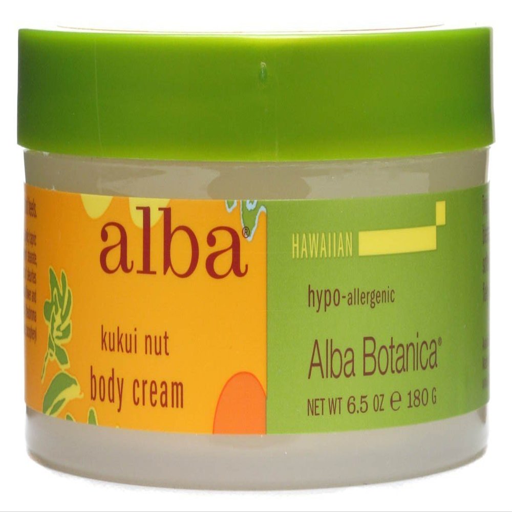 Alba Botanica Kukui Nut Body Cream, Hypoallergenic, 6.5 Ounces (Pack Of 1)