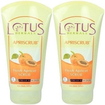 Lotus Herbals Fresh Apricot Scrub (Pack Of 2)
