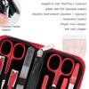 3 Swords Germany - brand quality 8 piece manicure pedicure grooming kit set for professional finger & toe nail care scissors file clipper fashion leather case in gift box, Made by 3 Swords (09218) view 3
