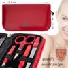 3 Swords Germany - brand quality 8 piece manicure pedicure grooming kit set for professional finger & toe nail care scissors file clipper fashion leather case in gift box, Made by 3 Swords (09218) view 4