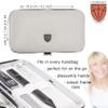 3 Swords Germany - Brand Quality 6 Piece Manicure Pedicure Grooming kit Set - Scissors, Metal and Glass Nail File, Clipper, Tweezers with Synthetic Leather case - White/Black Tools view 4