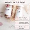 Amaki Herbal Bath Soak Blend of Epsom and Dead Sea Salt Infused with Lavender Essential Oil - for Stress Relief, Reduce Sore Muscle, Skin Soothing - Luxury Gift Set of 2, 8 Ounces Jars view 3