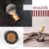 Anbbas Badger Hair Shaving Brush with Wood Handle,Goat Milk Shaving Soap 100g,Stainless Steel Shaving Stand and 2 Layers Shaving Bowl Perfect for Men Gift view 2