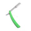 OdontoMed2011 PROFESSIONAL STRAIGHT BARBER EDGE STEEL RAZORS FOLDING SHAVING KNIFE GREEN FOLDING HAIR REMOVAL SHAVING RAZOR (Green Handle) view 1